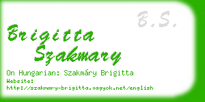 brigitta szakmary business card